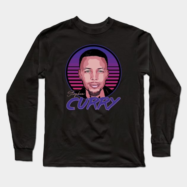 Steph Curry Long Sleeve T-Shirt by slawisa